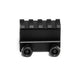 Matte black aluminum1 inch risers with 4-slot for Picatinny rails, corrosion-resistant and lightweight