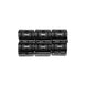 Black durable rubber rail covers designed to protect unused rail space from damage