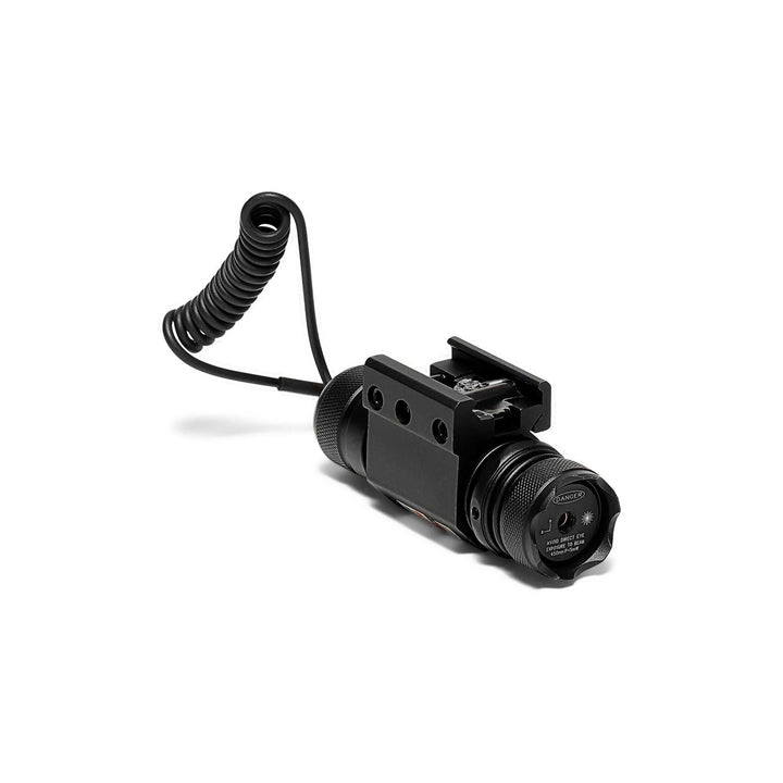 Osprey blue rifle laser mounted on Picatinny rail for precision targeting