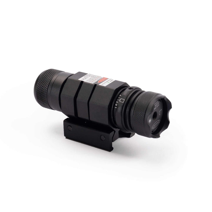 Osprey green rifle laser mounted on Picatinny rail for tactical aiming with bright 520nm beam