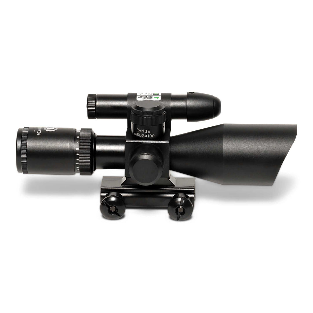 Osprey 2.5-10x40MDG Rifle Scope | Illuminated Mil-Dot Scope with Green Laser