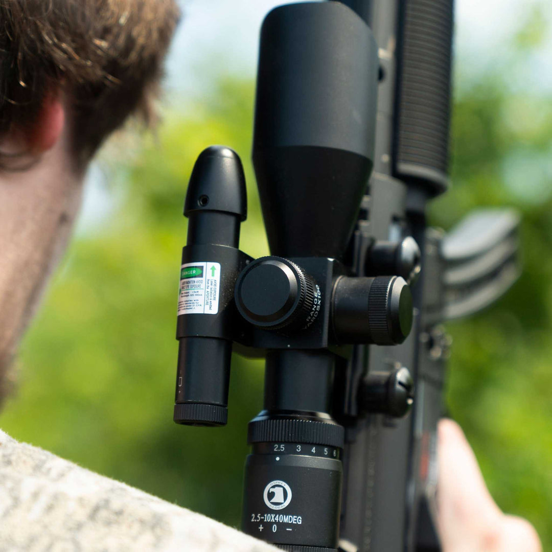Osprey 2.5-10x40MDG Rifle Scope | Illuminated Mil-Dot Scope with Green Laser