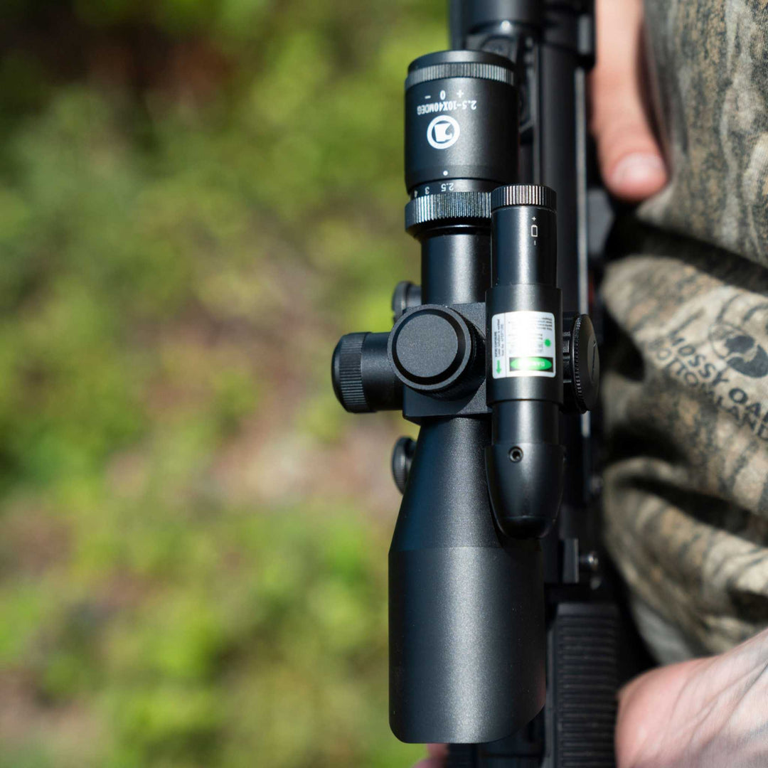 Osprey 2.5-10x40MDG Rifle Scope | Illuminated Mil-Dot Scope with Green Laser