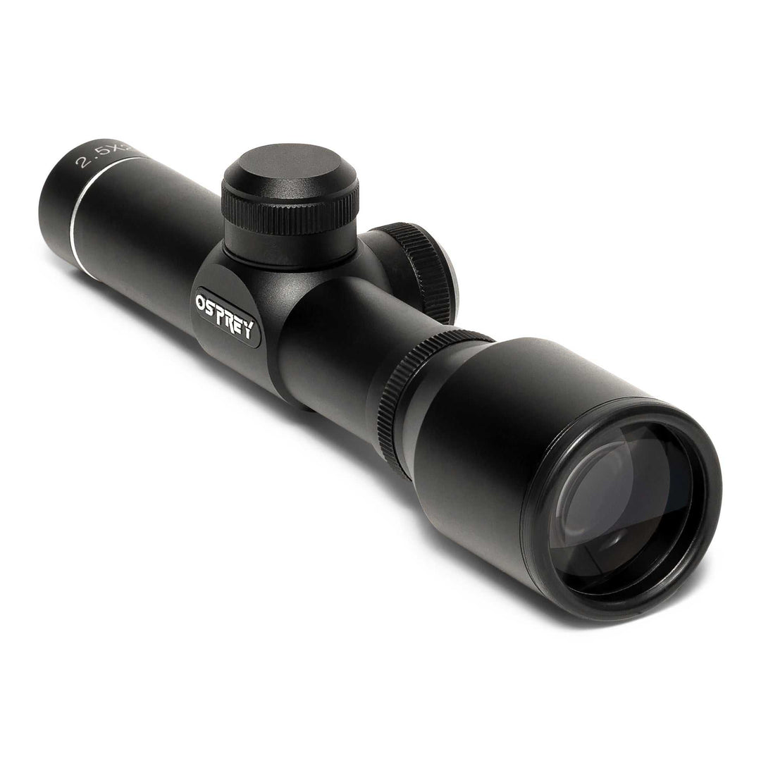 Osprey Standard 2.5x20DP Scope with duplex reticle, compact fixed power rifle optic for small-caliber rifles and shotguns