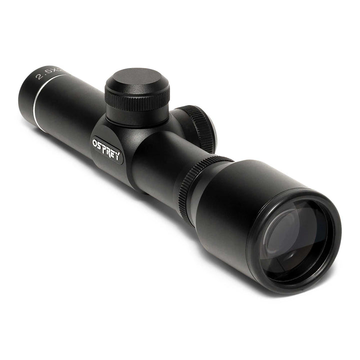 Osprey Standard 2.5x20DP Scope with duplex reticle, compact fixed power rifle optic for small-caliber rifles and shotguns