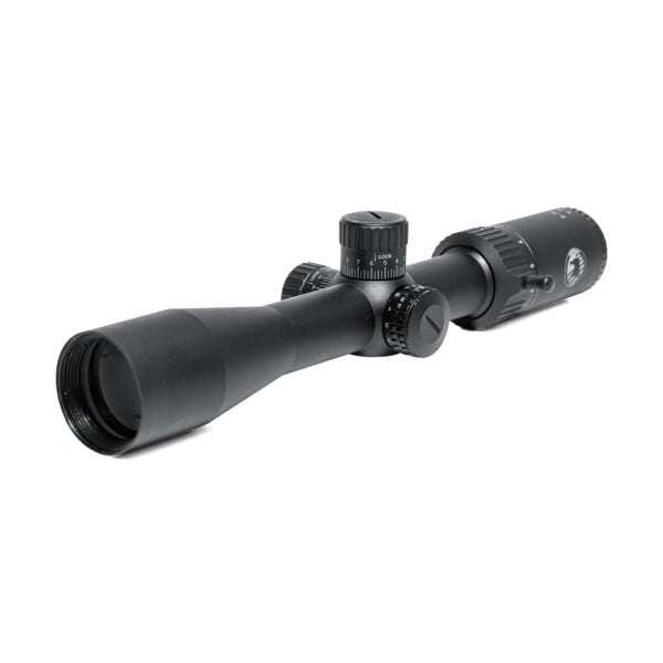 Standard SD3-9x40MDG rifle scope with 3-9x magnification, 40mm objective, matte black finish, 30mm tube, illuminated reticle, and precision turrets.