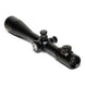 Matte black tactical rifle scope 6-24x50 with 30mm tube, illuminated reticle, and durable waterproof shockproof design