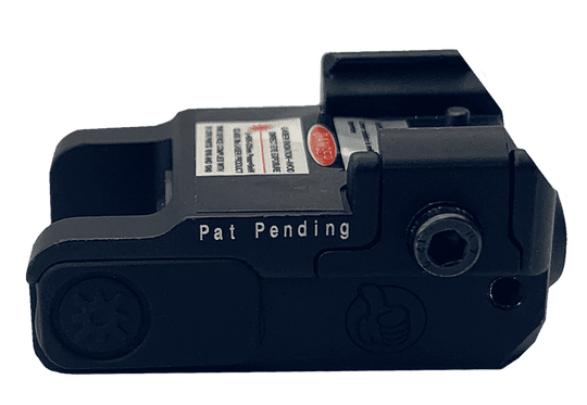 Compact rechargeable mini green laser sight for firearms with picatinny rails