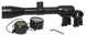 Black matte Osprey 6x42 MOA rifle scope with ring mounts and